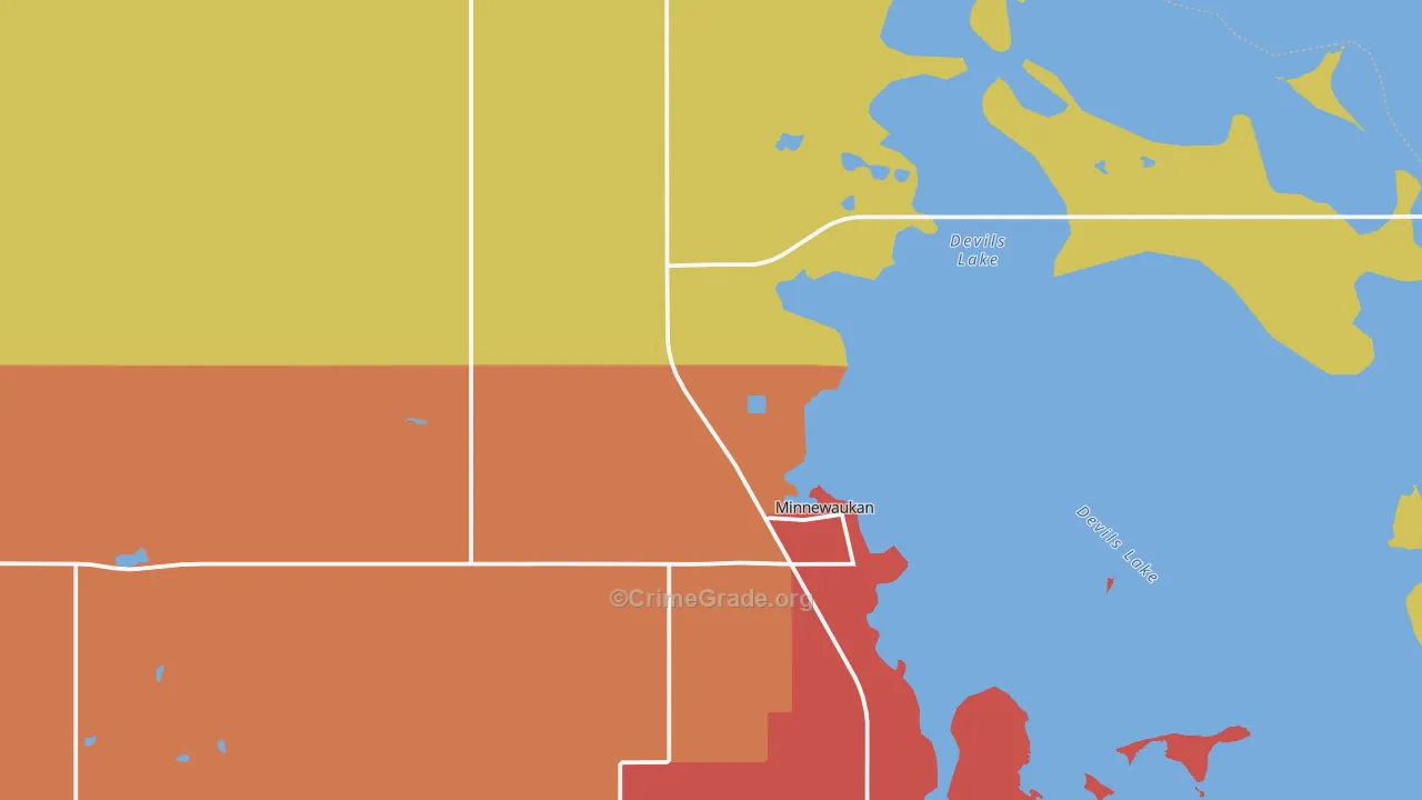 58351, ND Map of Theft Rates