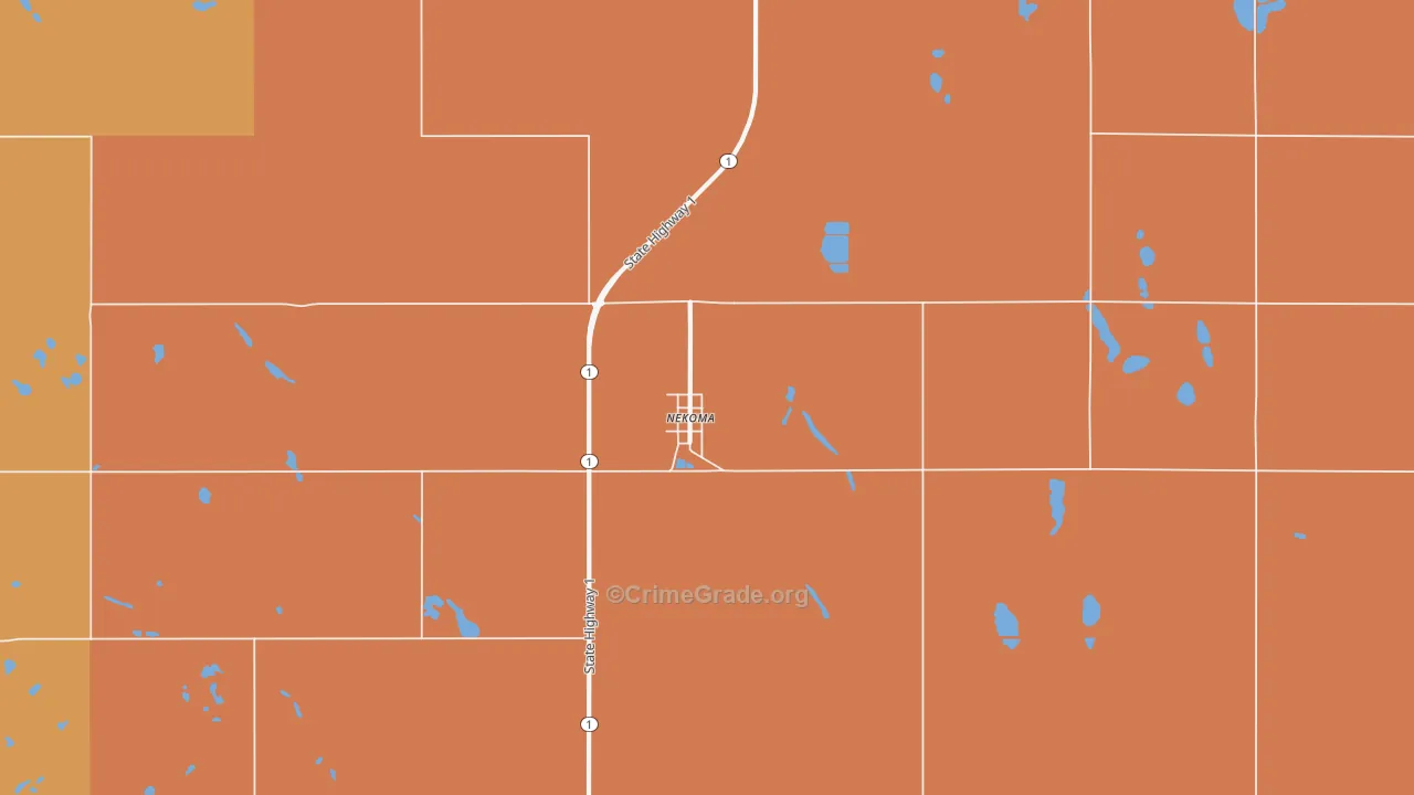 58355, ND Map of Theft Rates