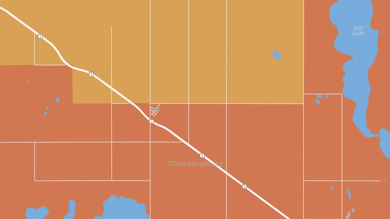 58362, ND Map of Theft Rates