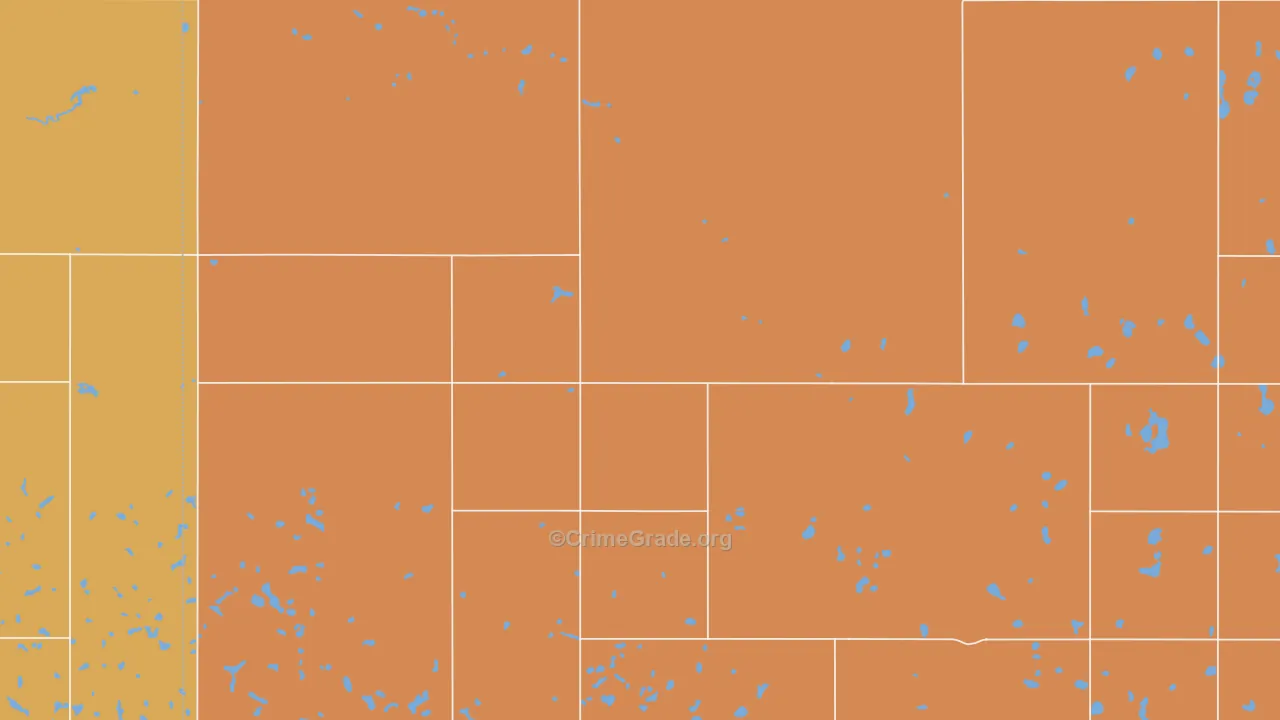 58363, ND Map of Theft Rates