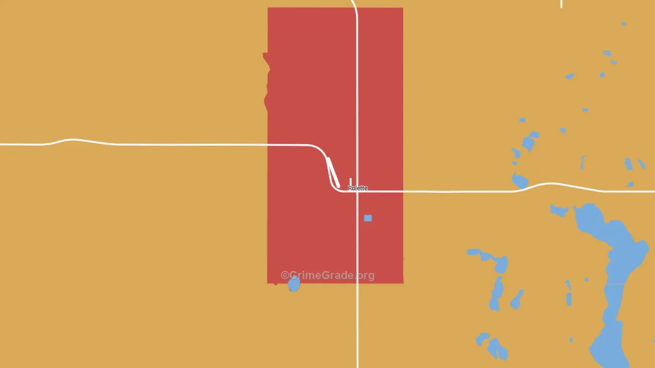 58366, ND Map of Theft Rates