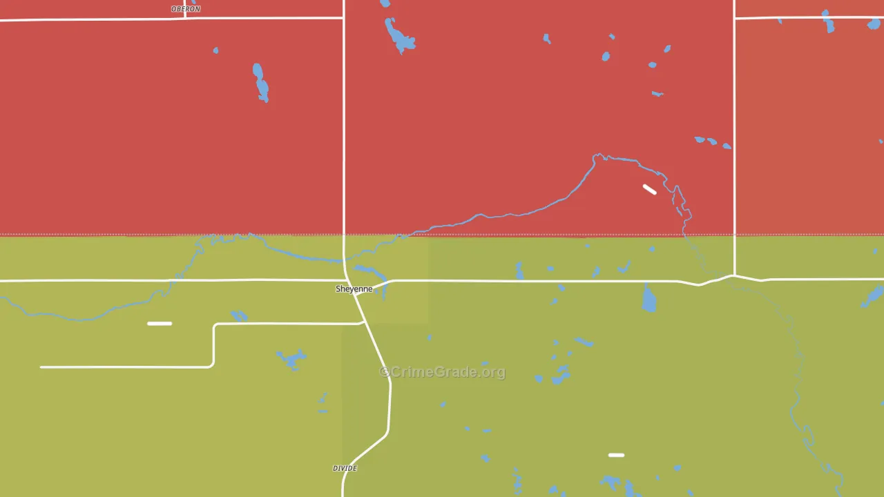 58374, ND Map of Theft Rates