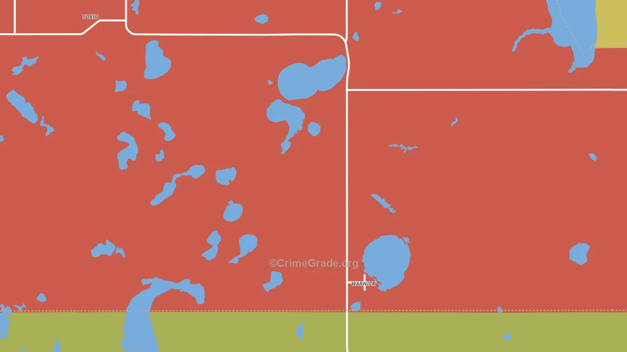 58381, ND Map of Theft Rates