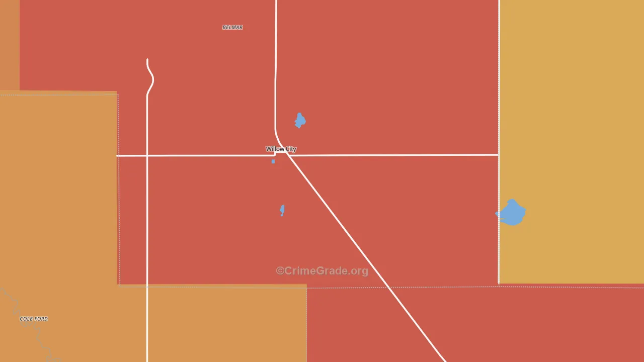 58384, ND Map of Theft Rates