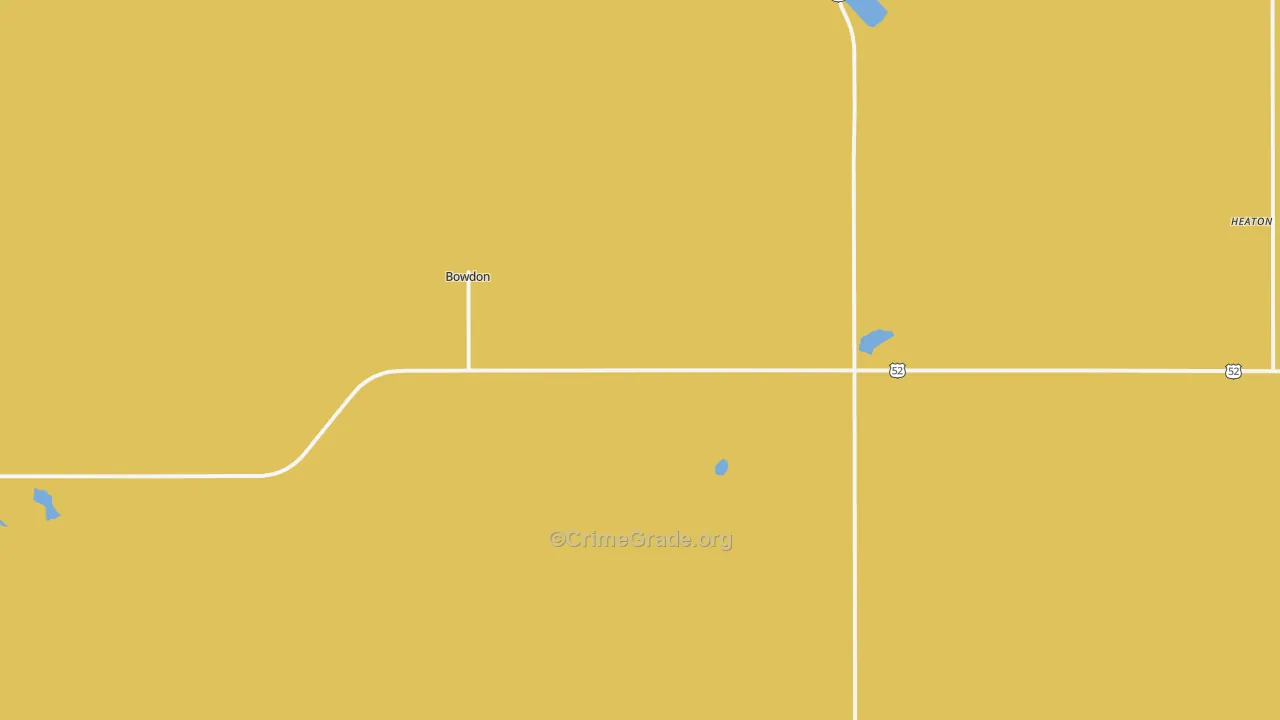 58418, ND Map of Theft Rates