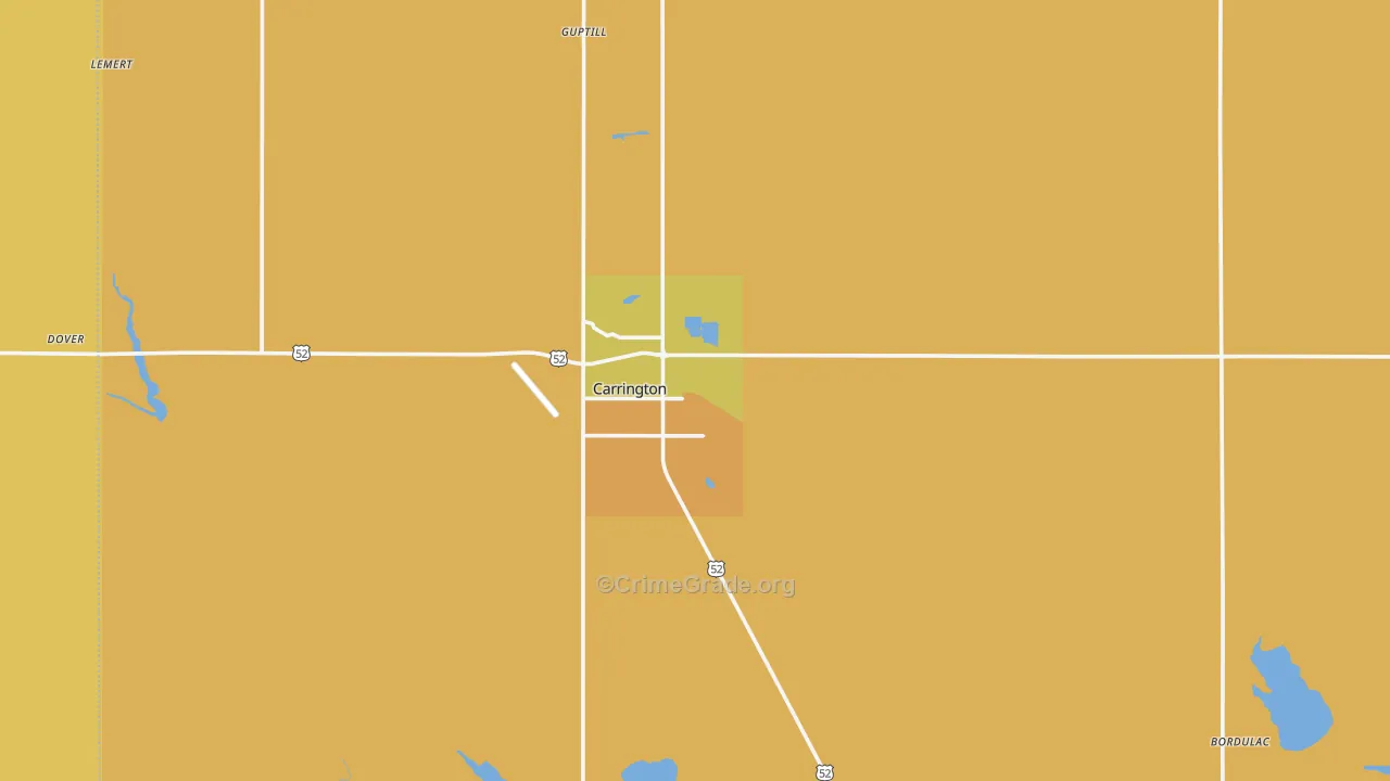 58421, ND Map of Theft Rates