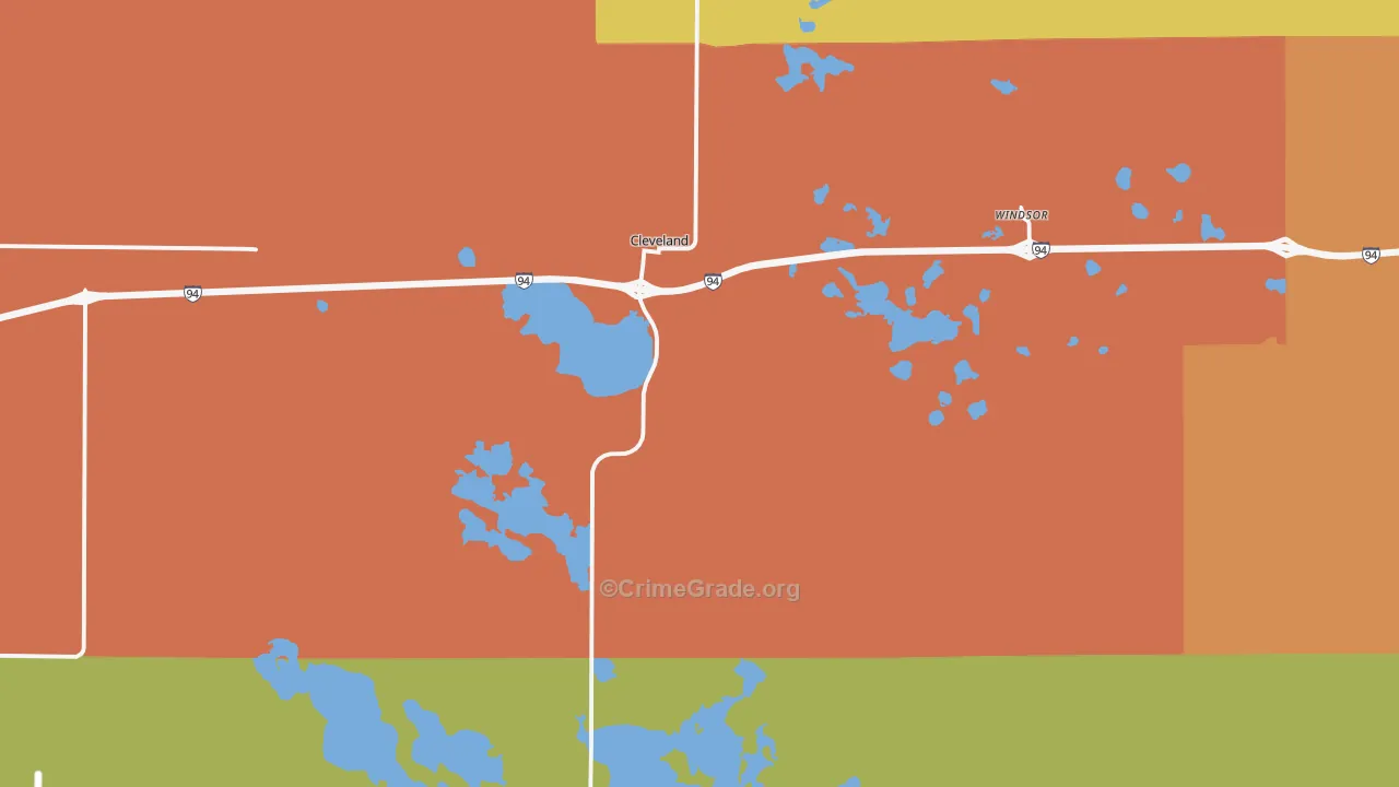 58424, ND Map of Theft Rates