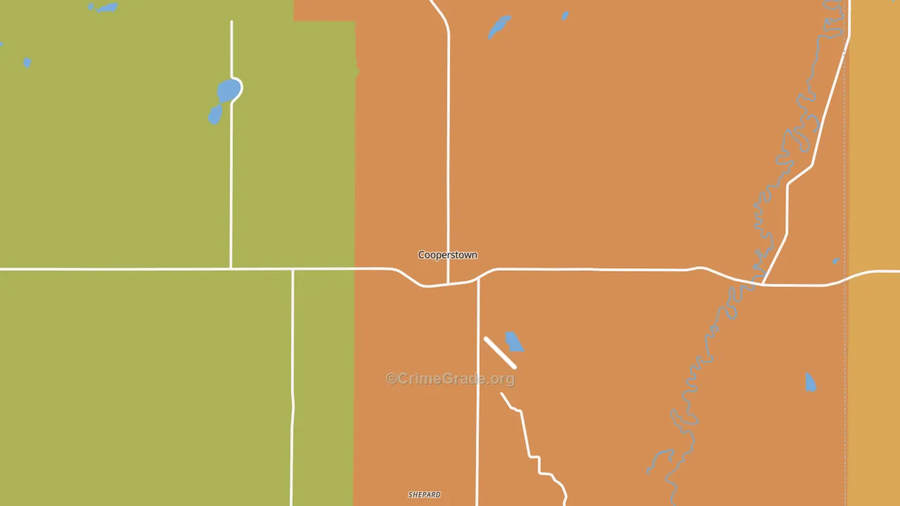 58425, ND Map of Theft Rates