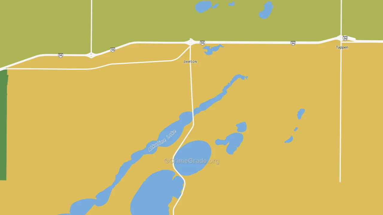 58428, ND Map of Theft Rates
