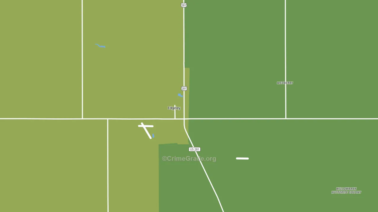 58433, ND Map of Theft Rates