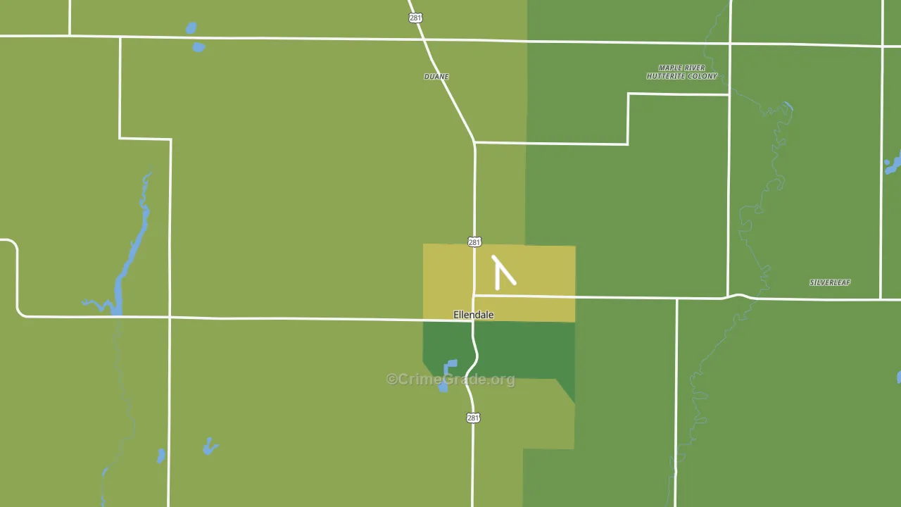 58436, ND Map of Theft Rates