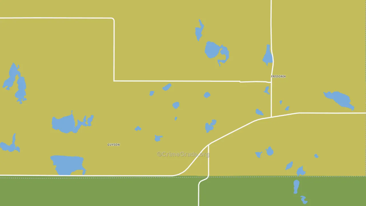 58440, ND Map of Theft Rates