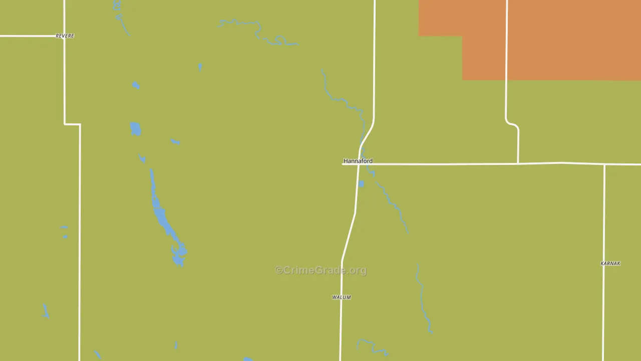 58448, ND Map of Theft Rates