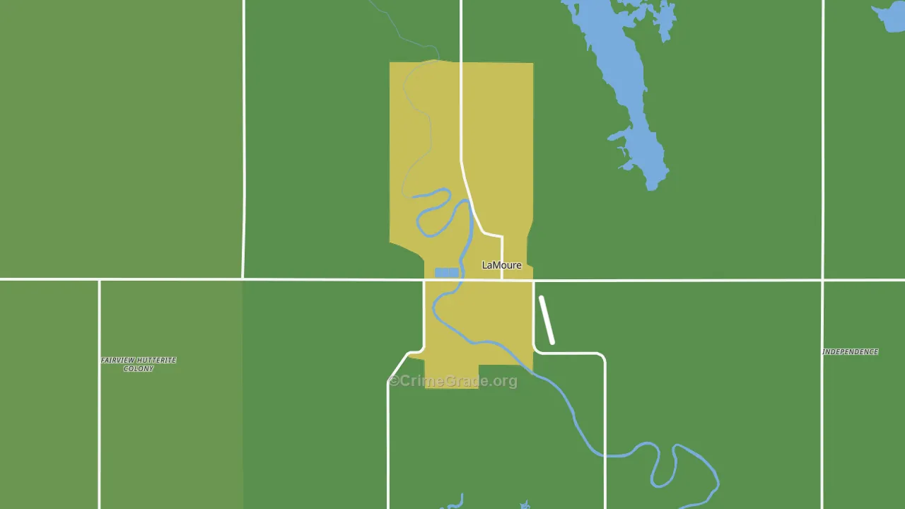 58458, ND Map of Theft Rates