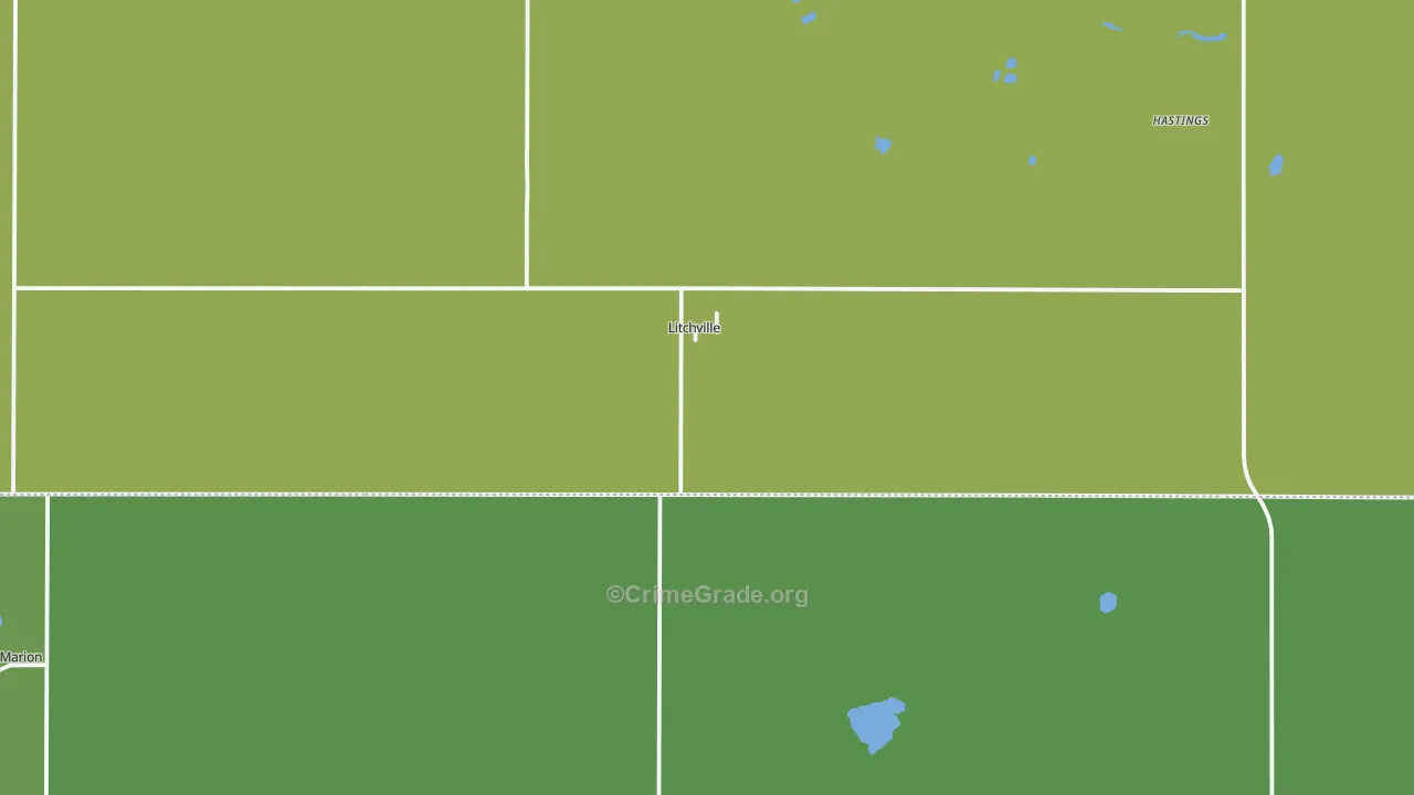 58461, ND Map of Theft Rates