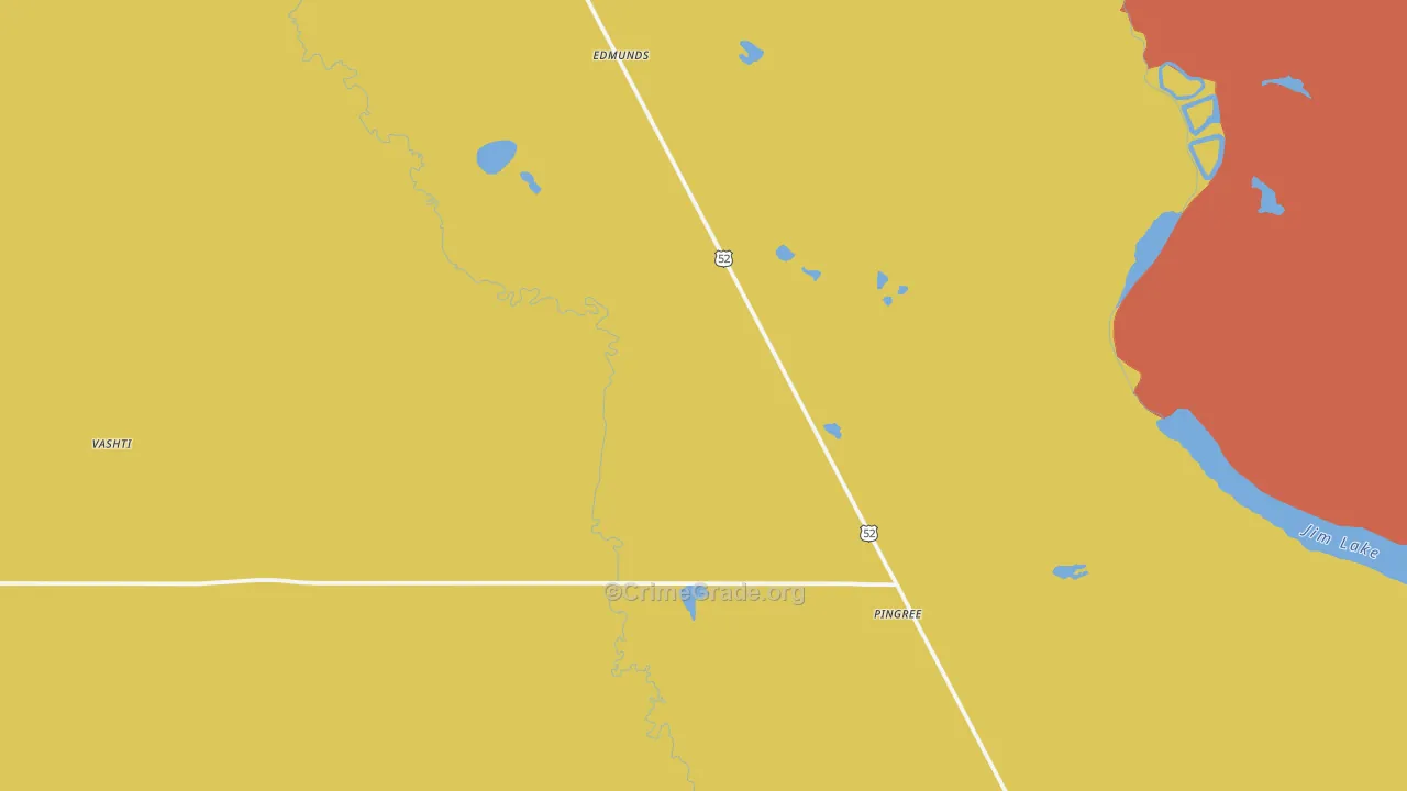 58476, ND Map of Theft Rates