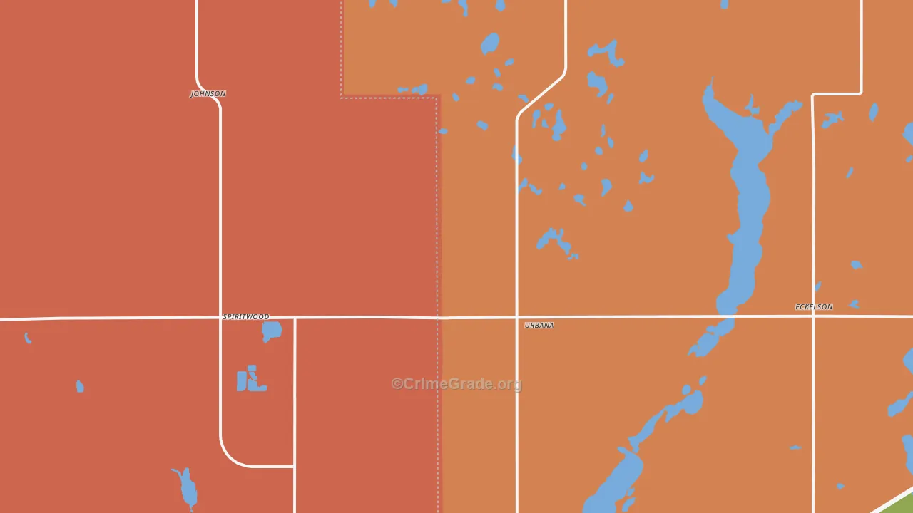 58481, ND Map of Theft Rates