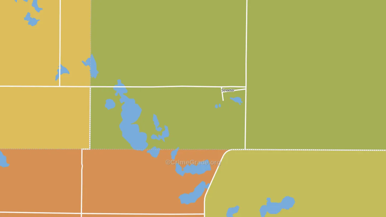 58483, ND Map of Theft Rates