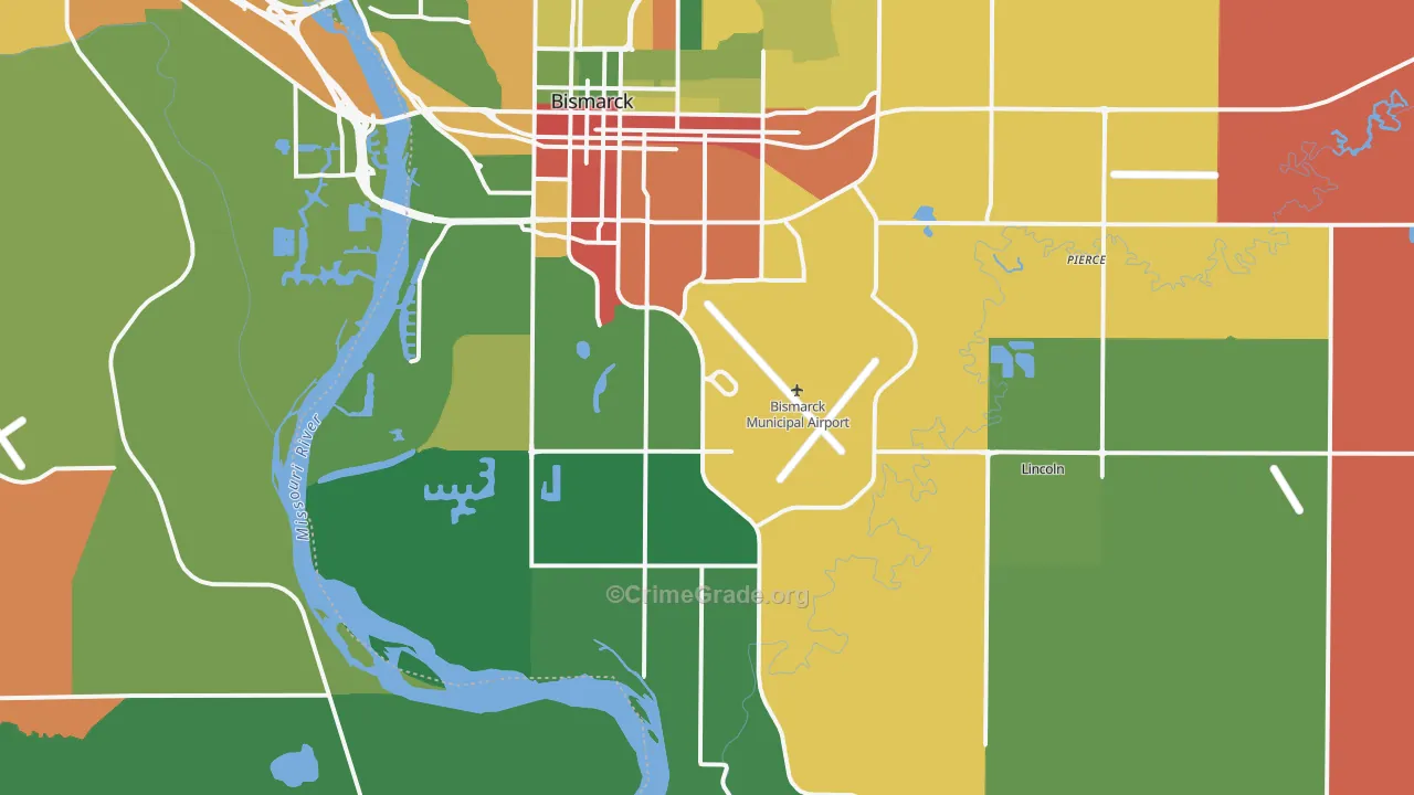 58504, ND Map of Theft Rates