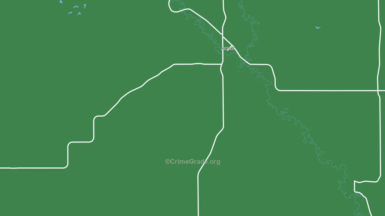 58520, ND Map of Theft Rates