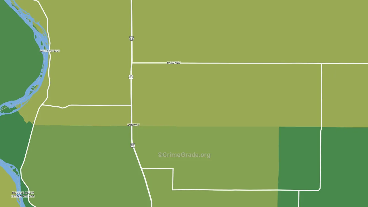 58521, ND Map of Theft Rates
