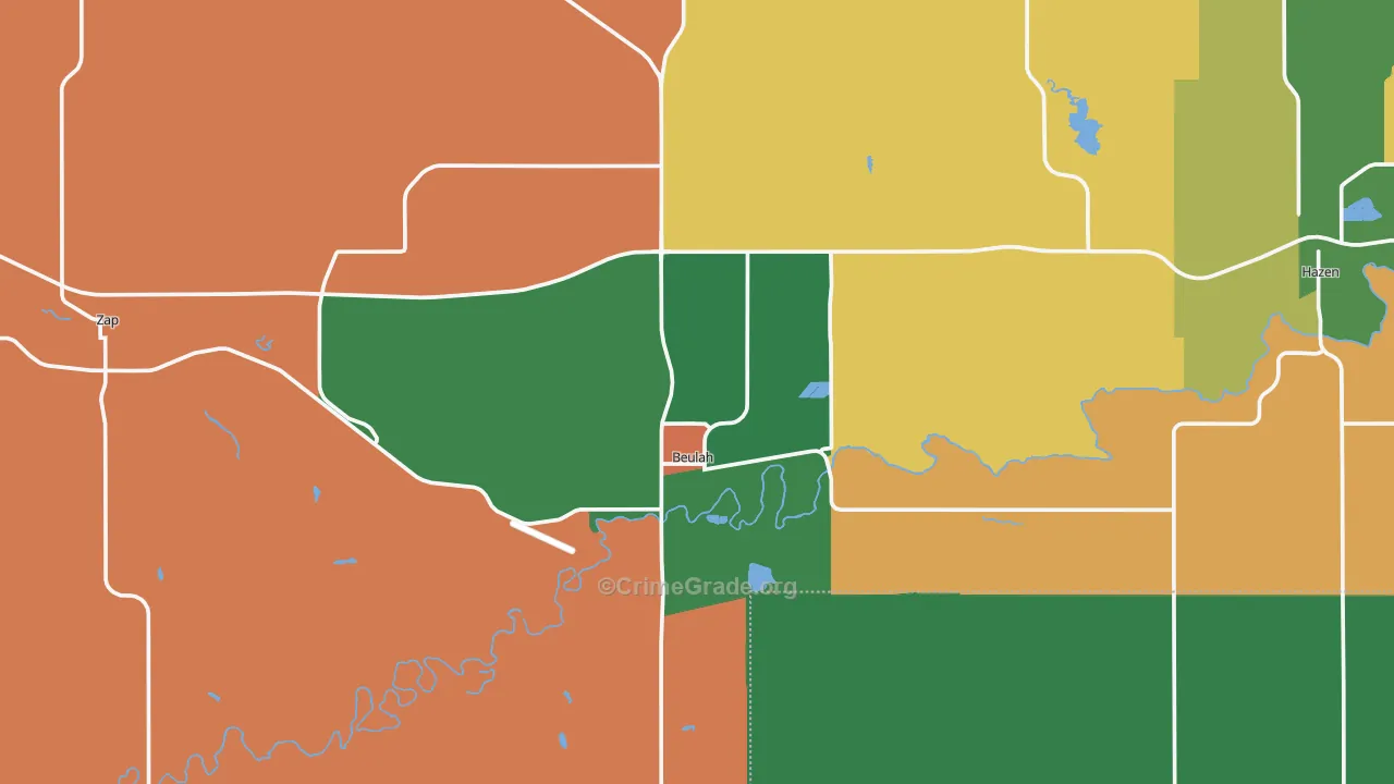 58523, ND Map of Theft Rates