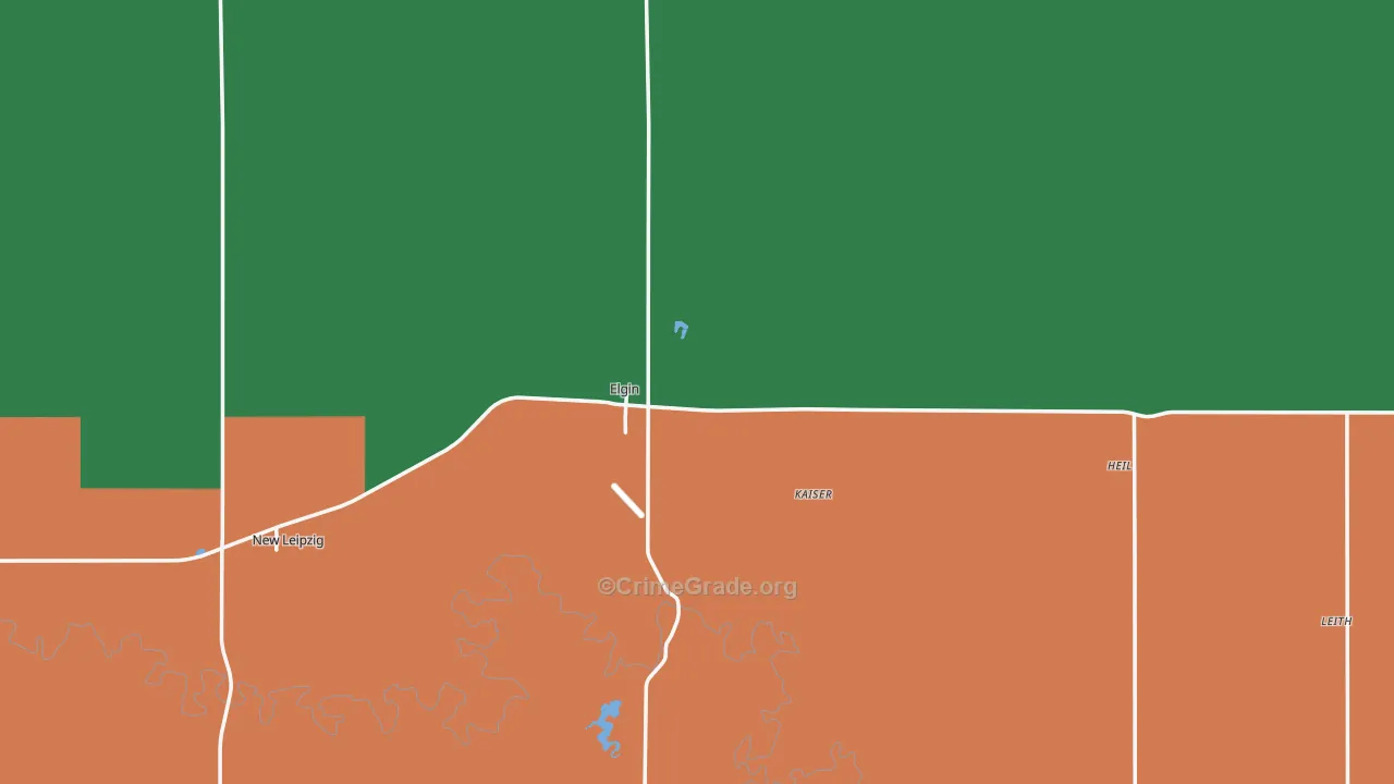 58533, ND Map of Theft Rates