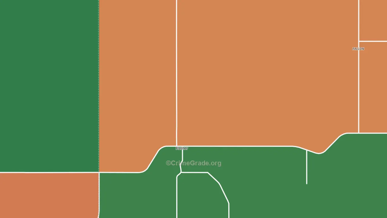 58535, ND Map of Theft Rates