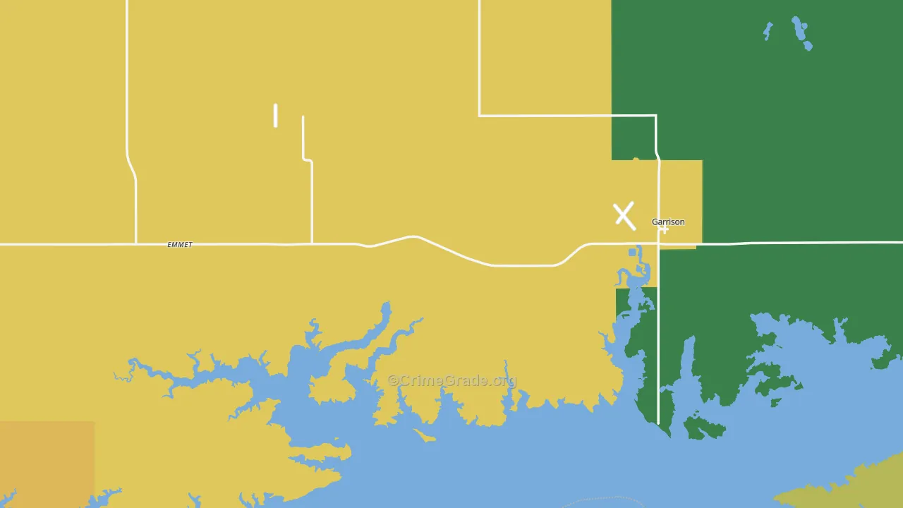 58540, ND Map of Theft Rates