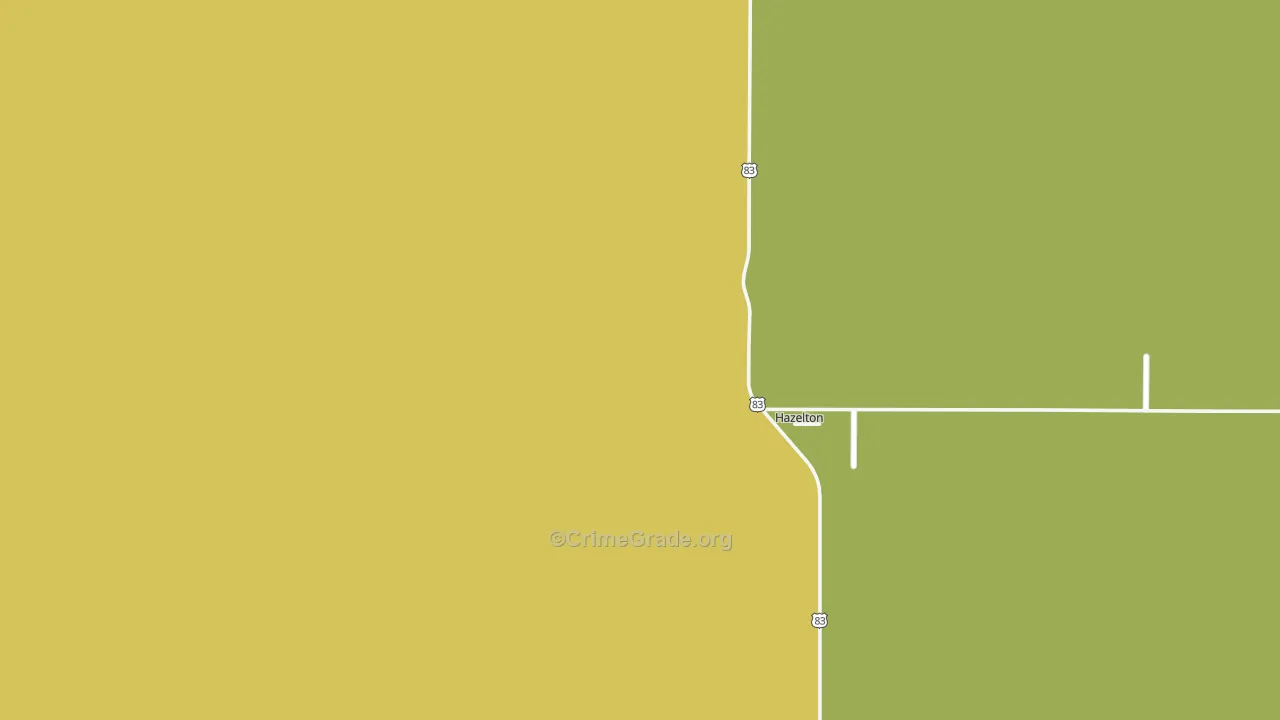 58544, ND Map of Theft Rates