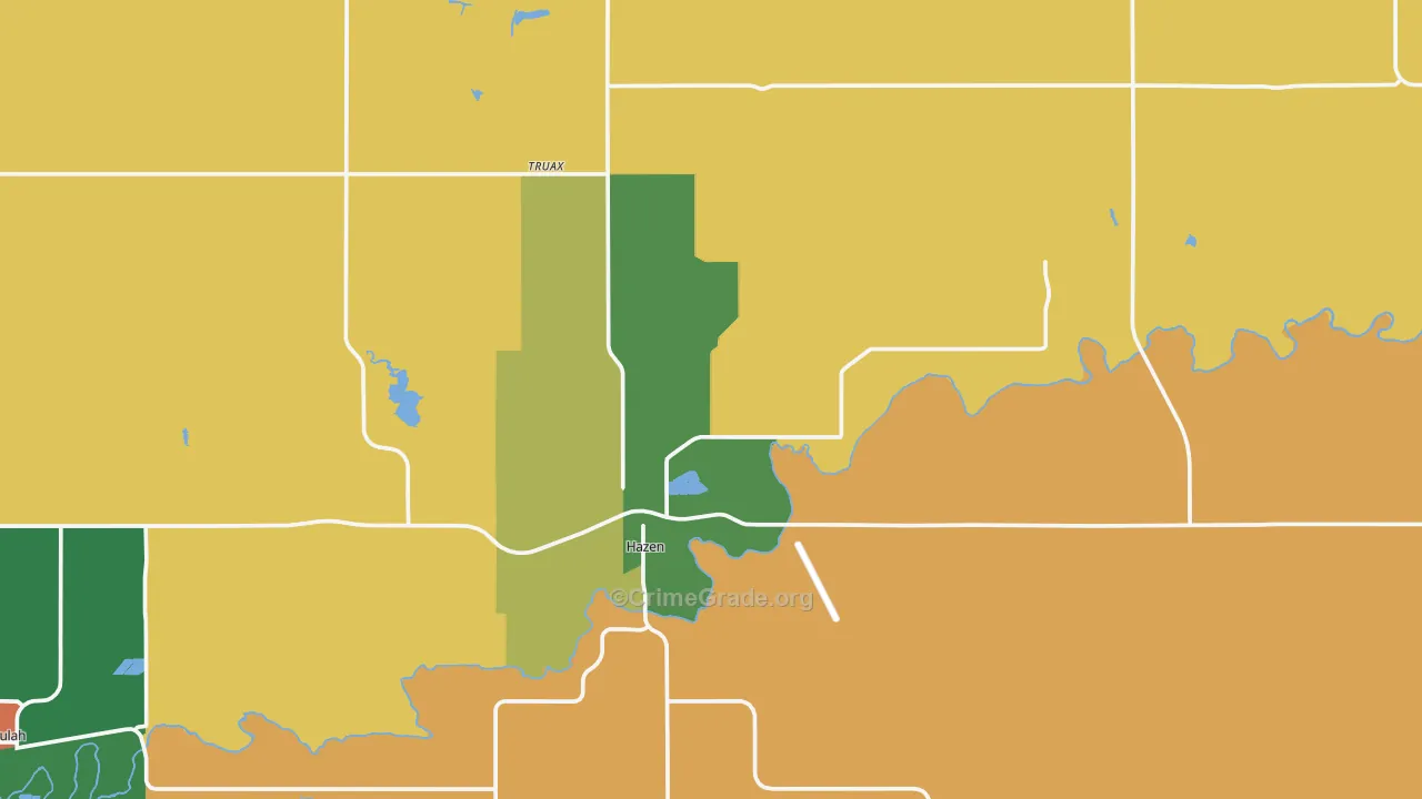 58545, ND Map of Theft Rates