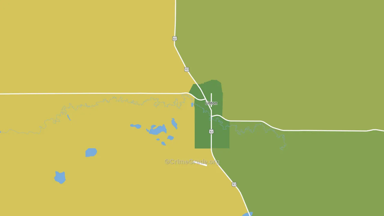58552, ND Map of Theft Rates