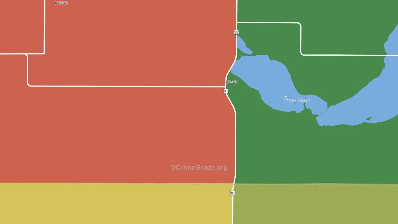 58560, ND Map of Theft Rates