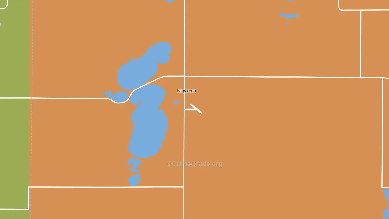 58561, ND Map of Theft Rates