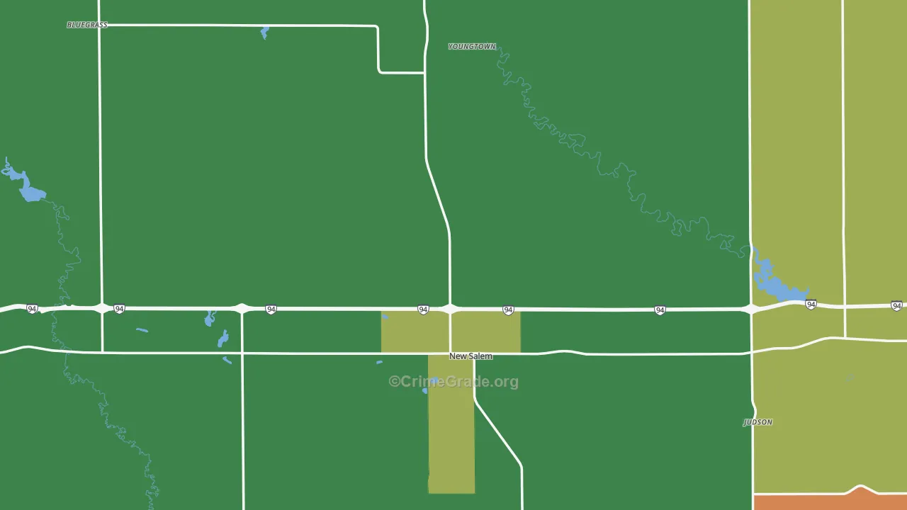 58563, ND Map of Theft Rates