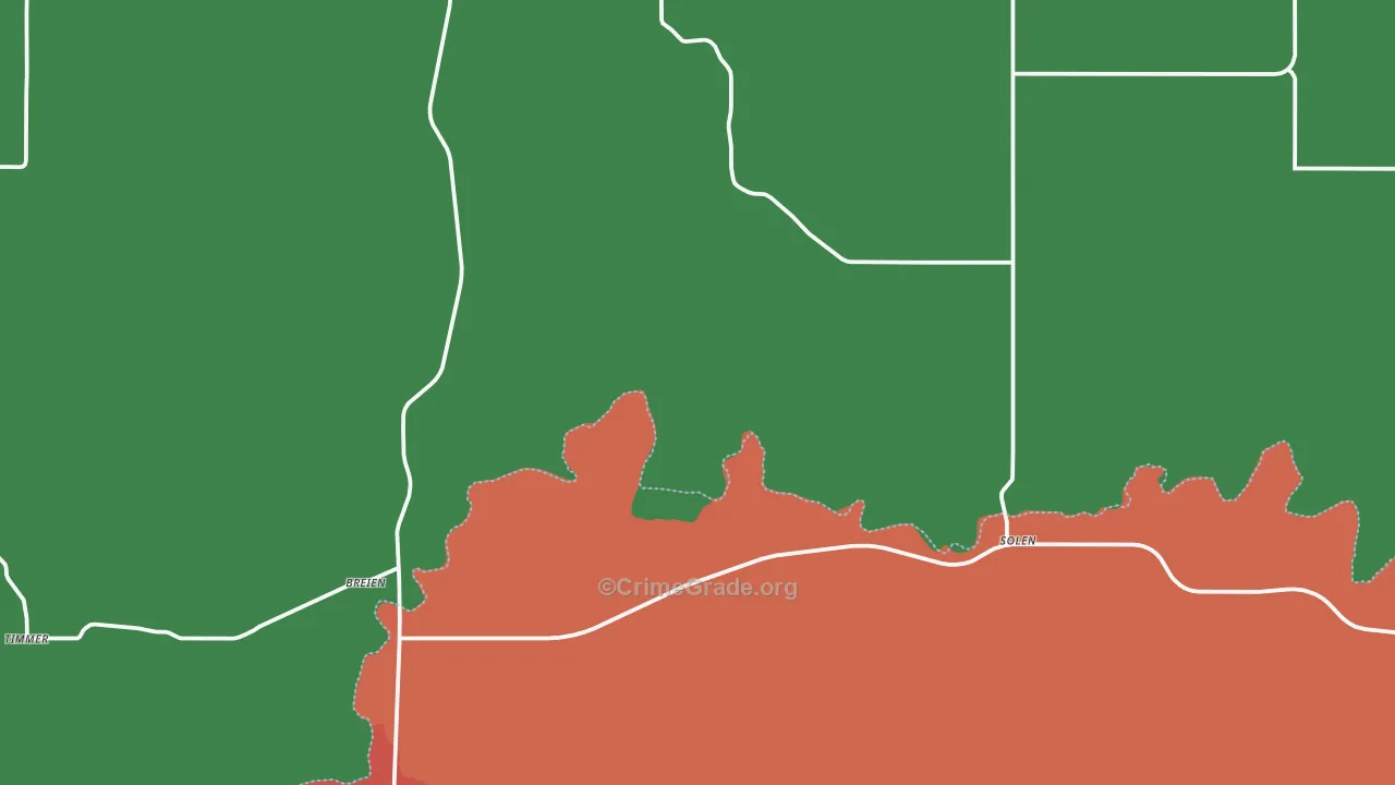 58570, ND Map of Theft Rates