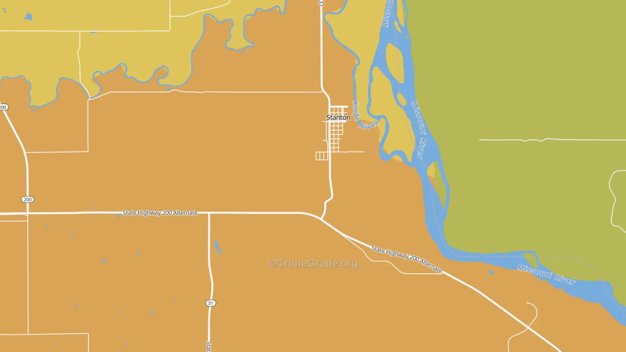 58571, ND Map of Theft Rates