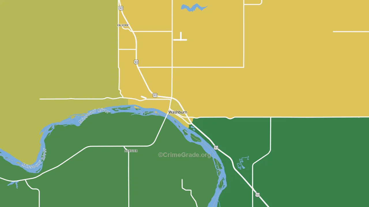 58577, ND Map of Theft Rates