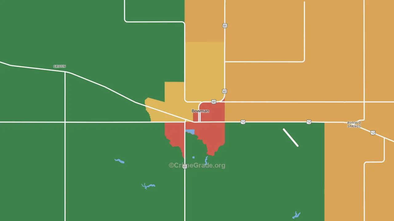 58623, ND Map of Theft Rates