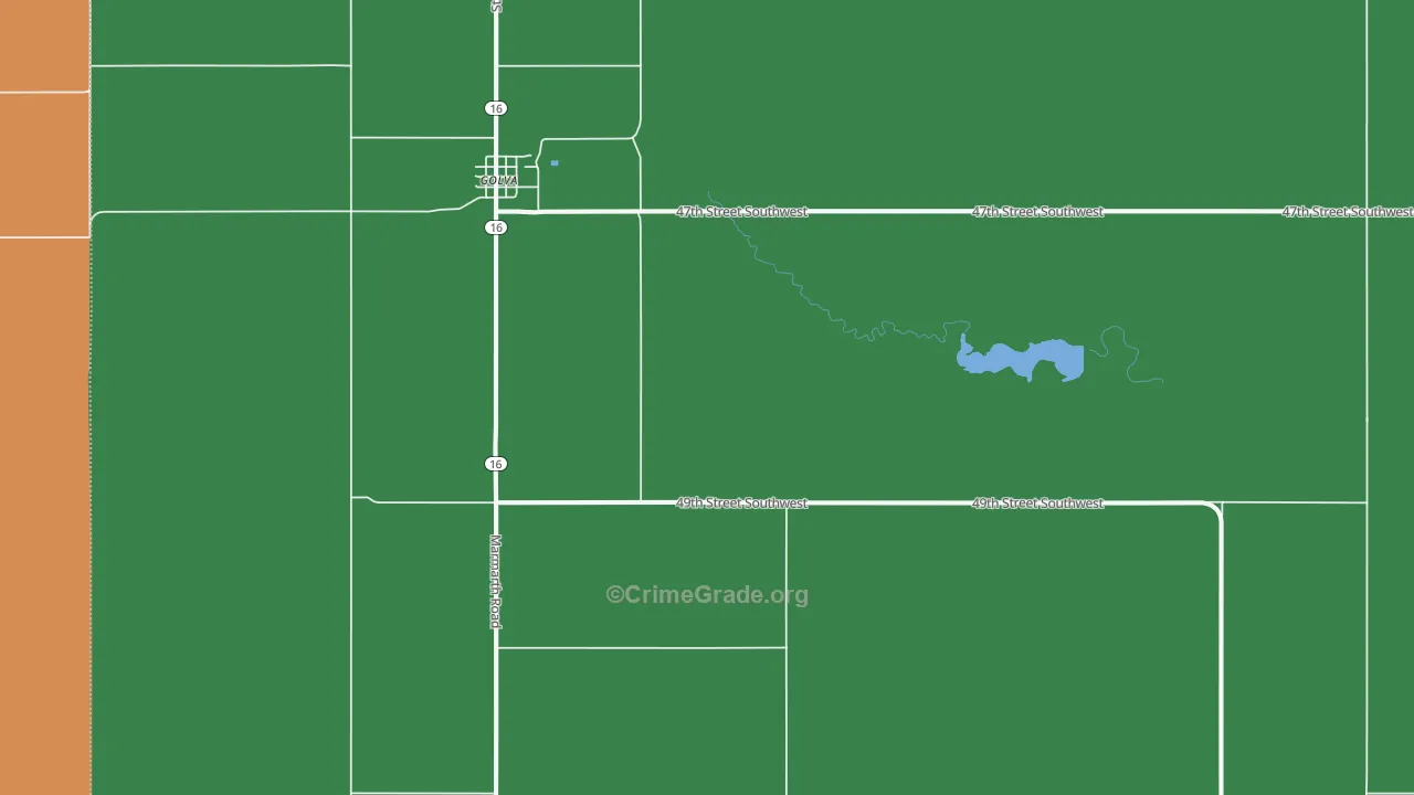 58632, ND Map of Theft Rates