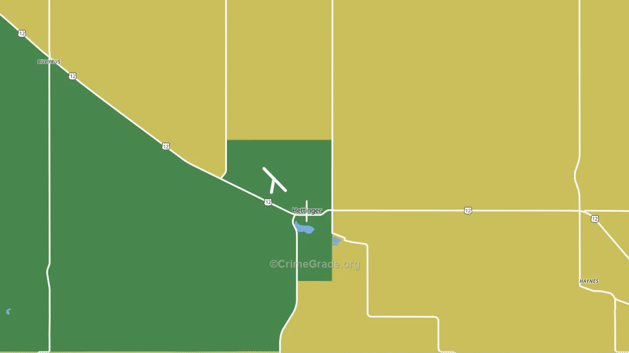 58639, ND Map of Theft Rates