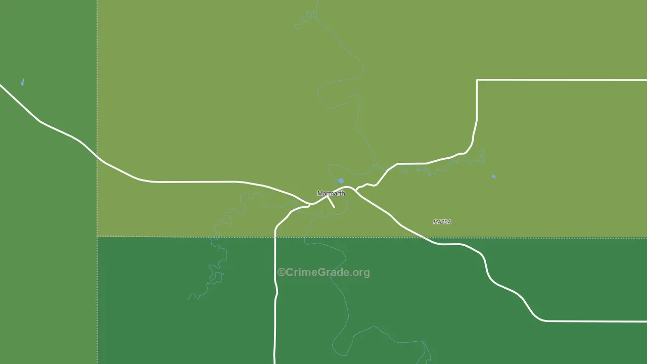 58643, ND Map of Theft Rates