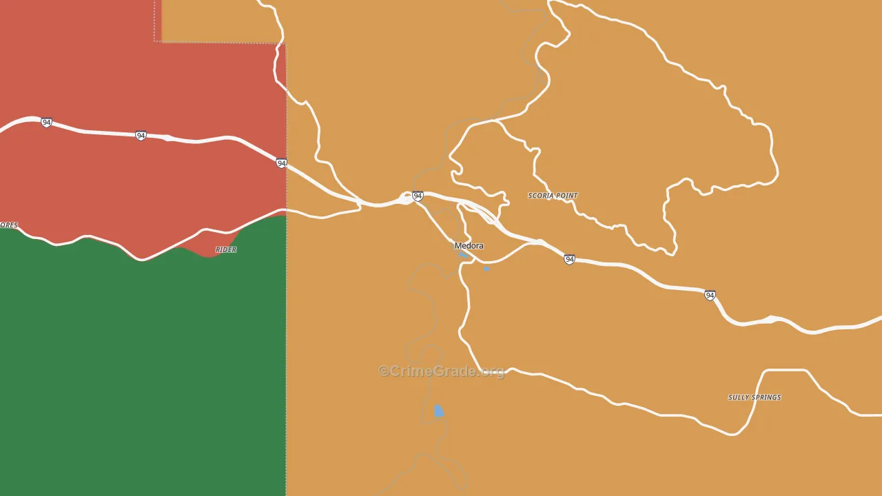 58645, ND Map of Theft Rates