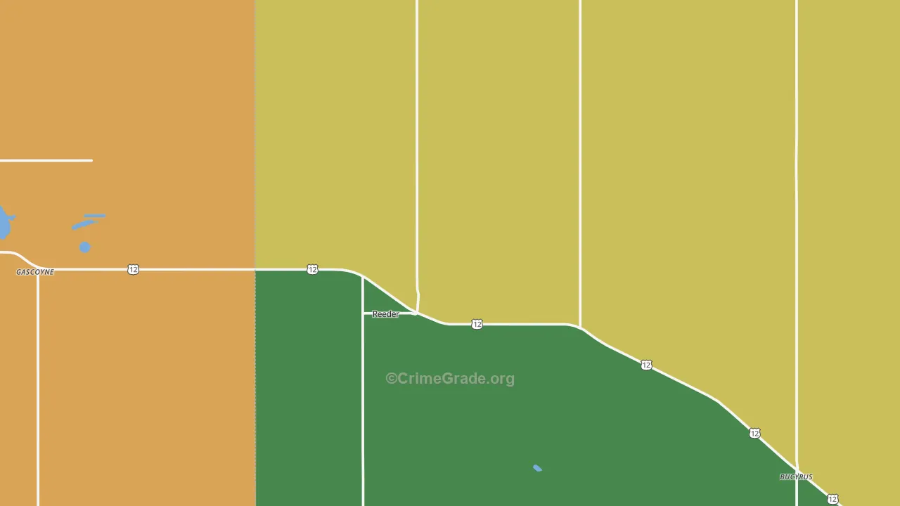 58649, ND Map of Theft Rates