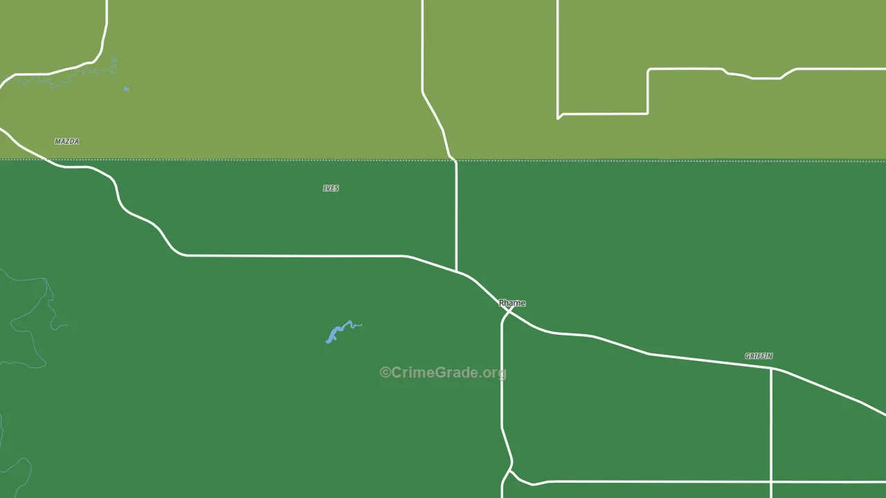 58651, ND Map of Theft Rates