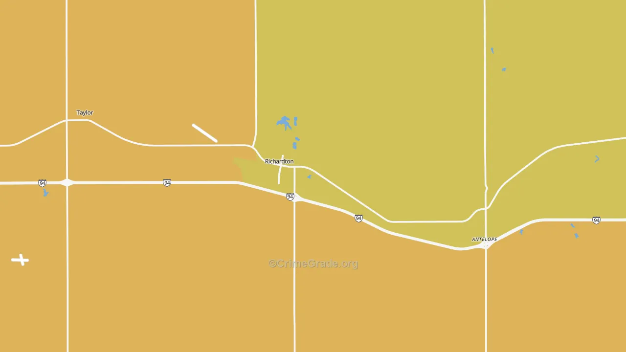 58652, ND Map of Theft Rates