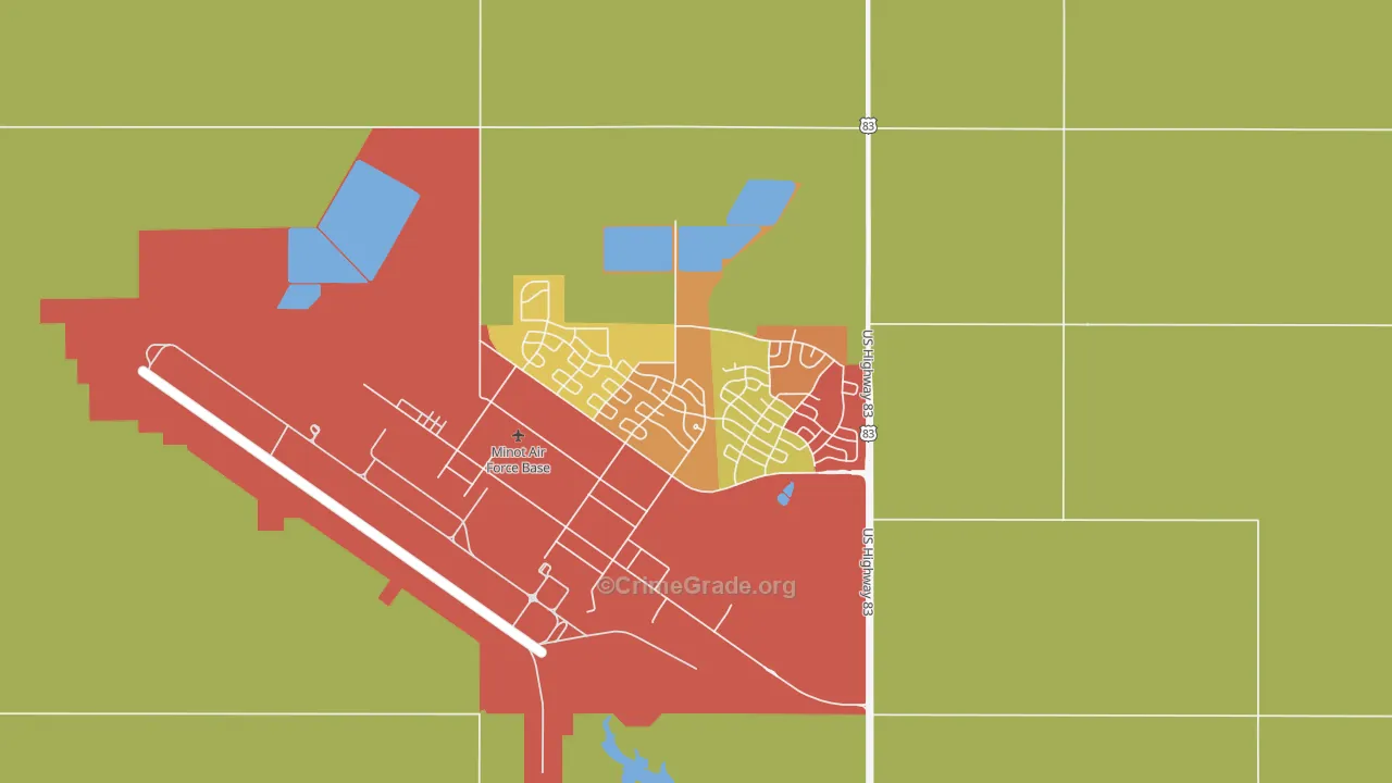 58704, ND Map of Theft Rates