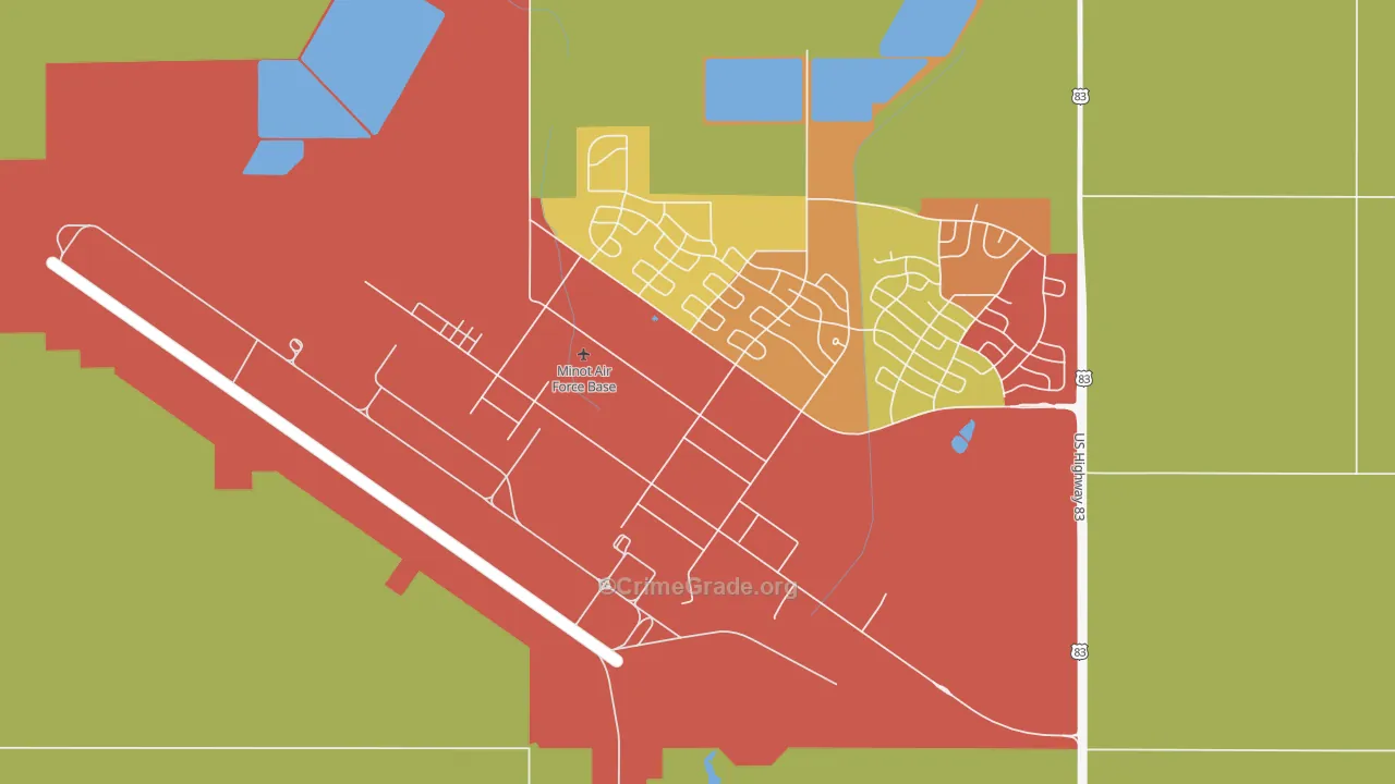58705, ND Map of Theft Rates