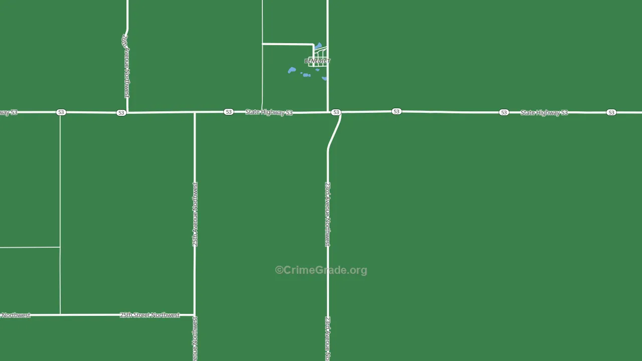 58716, ND Map of Theft Rates
