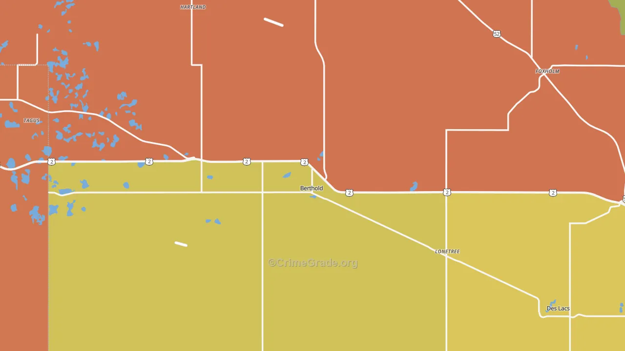 58718, ND Map of Theft Rates